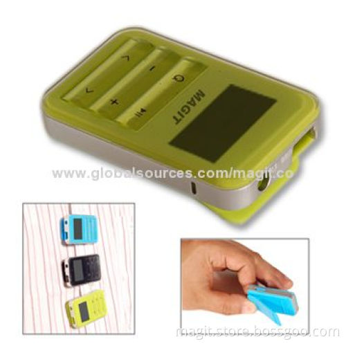 MP3 Player with Clip Design, Speaker and LCD Display